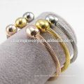 Expandable Twisted Fashion Bead Edelstahl Armband Schmuck GSL018